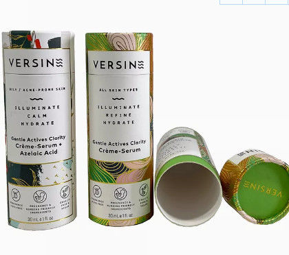 円形のクラフト紙のボール紙の茶は食糧茶葉のためのボール紙の筒箱を囲む