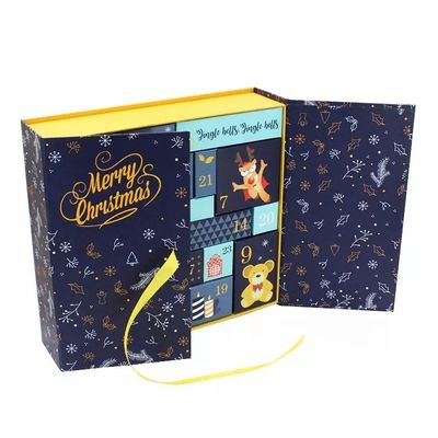 長方形のクリスマスのボール紙のギフト用の箱OEM ODMの出現のカレンダー箱