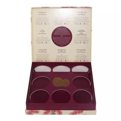 長方形のボール紙のペーパー ギフト用の箱は、9つのコンパートメント茶箱Cutomized大きさで分類する