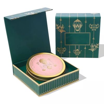 OEM/ODMの茶包装箱、ふたが付いている注文の金属の茶小さなかん
