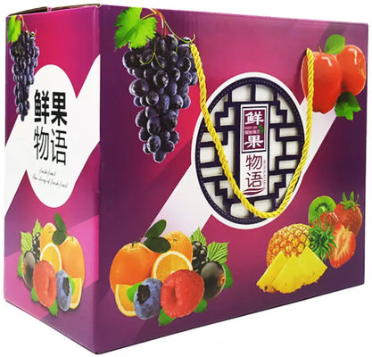 バナナのボール紙の荷箱の習慣はフルーツのための荷箱を波形を付けた