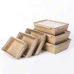 テークアウトのカスタマイズされた食品包装箱/クラフト紙の食糧箱ODM FSC