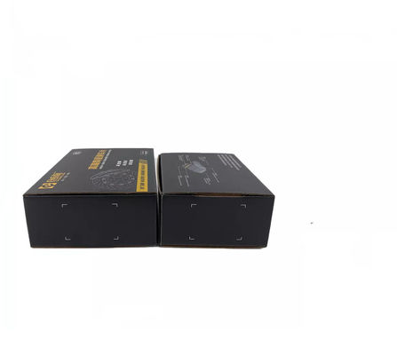 段ボール黒い荷箱小さいデボス加工 ISO9001