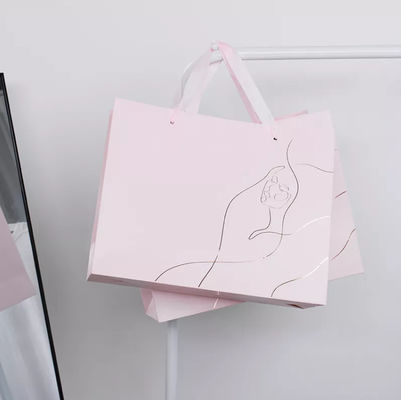 クラフトは買物袋のボール紙のドローストリングのハンドルの買い物袋をリサイクルした