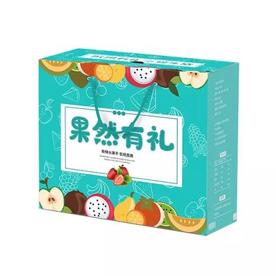 カスタマイズされたフルーツおよびVegの板紙箱は長方形を波形を付けた