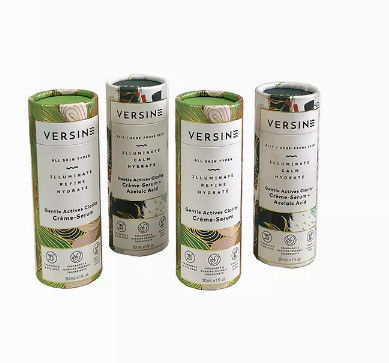 円形のクラフト紙のボール紙の茶は食糧茶葉のためのボール紙の筒箱を囲む