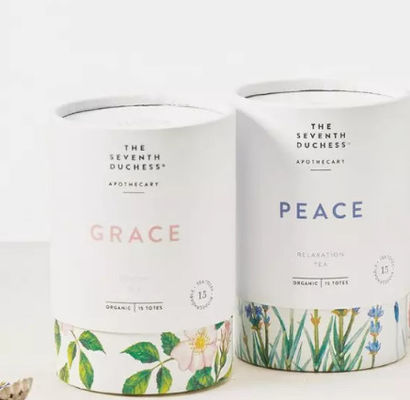 食品等級はボール紙の茶箱シリンダー コーヒー包装箱をリサイクルした