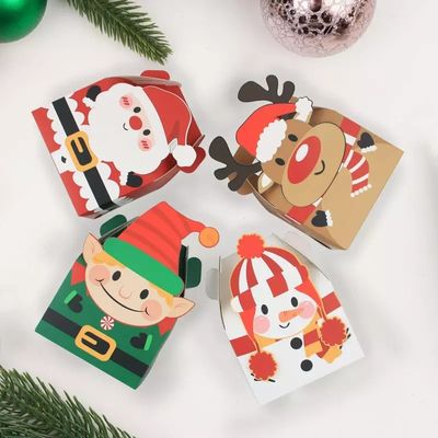贅沢なボール紙の休日キャンデーのギフト用の箱10*10*10cm多色