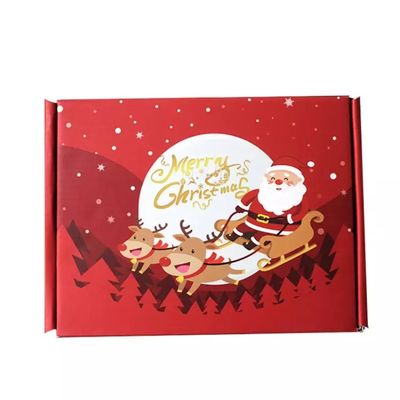 印刷を浮彫りにする出現のカレンダーのクリスマスのボール紙のギフト用の箱