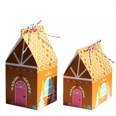 家はキャンデーの使い捨て可能なボール紙のためのクリスマスのギフト用の箱を形づける
