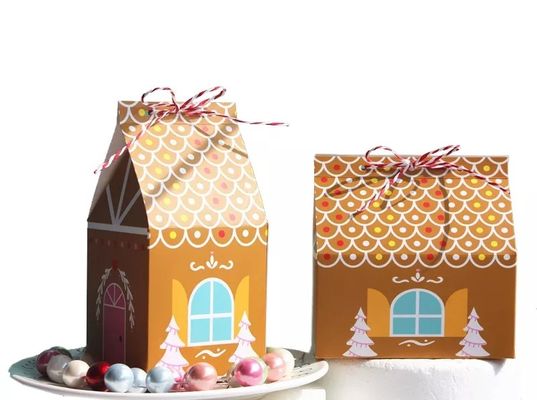 家はキャンデーの使い捨て可能なボール紙のためのクリスマスのギフト用の箱を形づける