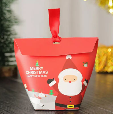 6*6*10cmのペーパー クリスマスのギフト キャンデー箱のサンタクロースの印刷