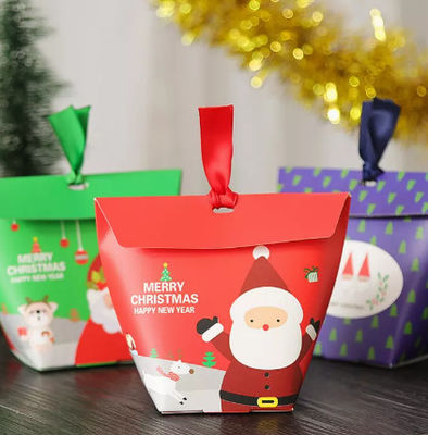 6*6*10cmのペーパー クリスマスのギフト キャンデー箱のサンタクロースの印刷